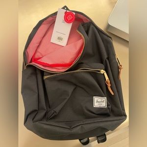 Black backpack w red/white lining new w tags!